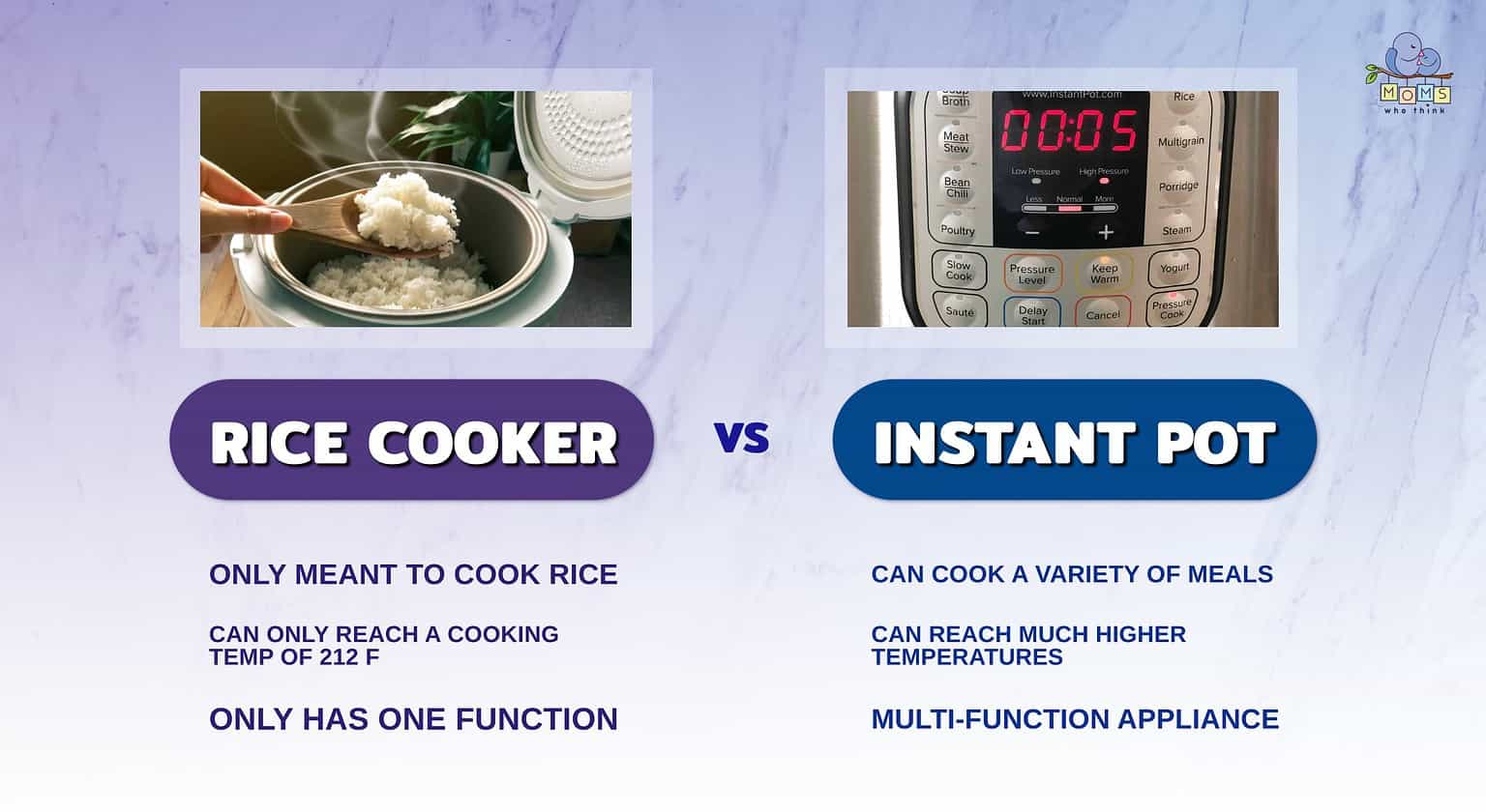 Rice Cooker vs Instant Pot 3 Main Differences Between Them