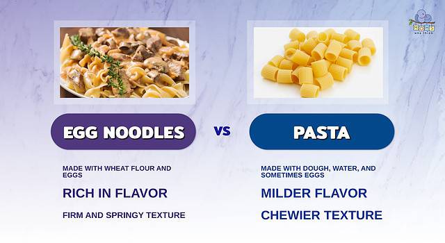 Egg Noodles vs Pasta: 5 Key Differences & Nutritional Comparison