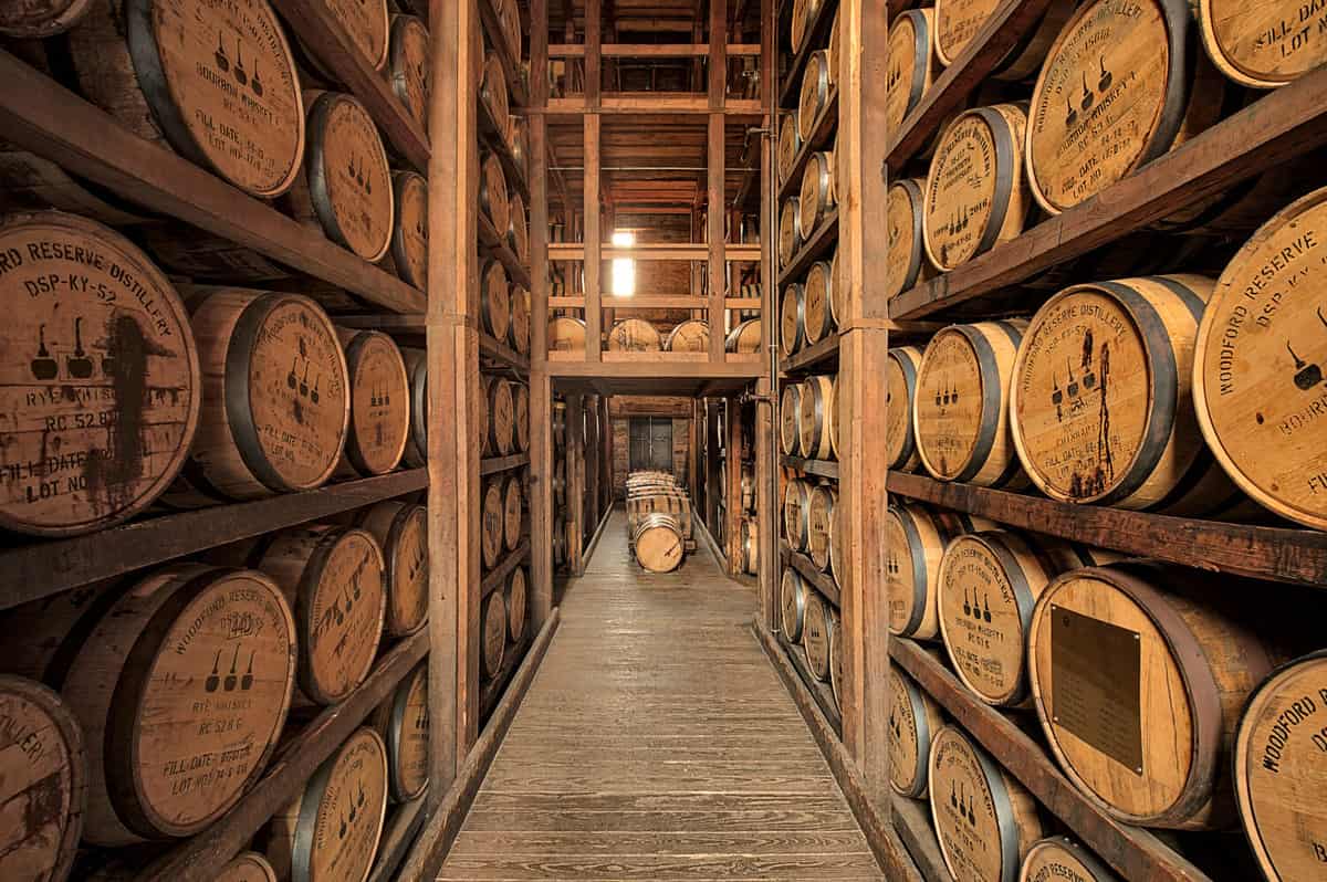 Barrel room, Woodford Reserve, Versailles, Kentucky.