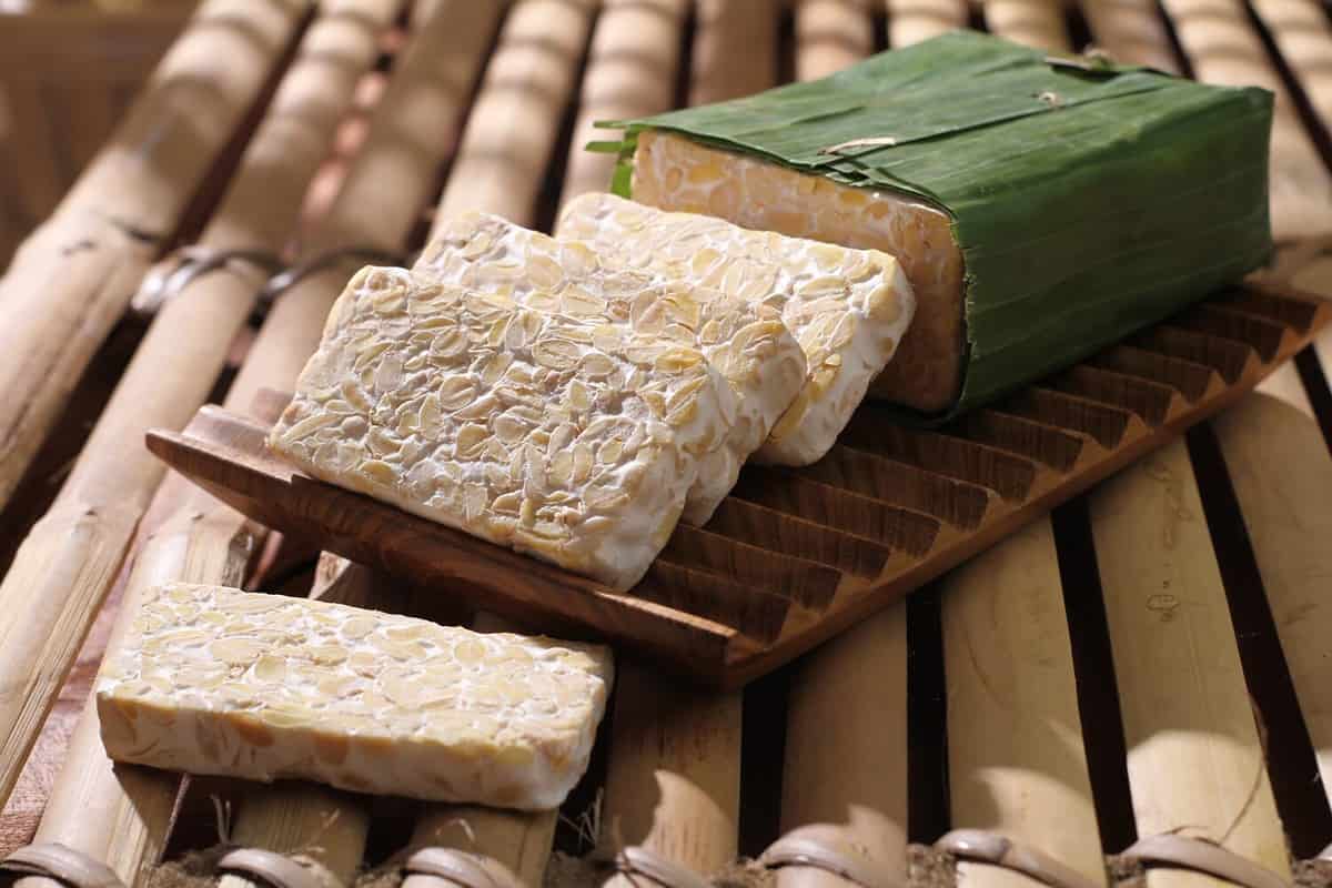 Tempeh or tempeh is a typical Indonesian food made from fermented soybeans in addition to yeast or "tempeh yeast".