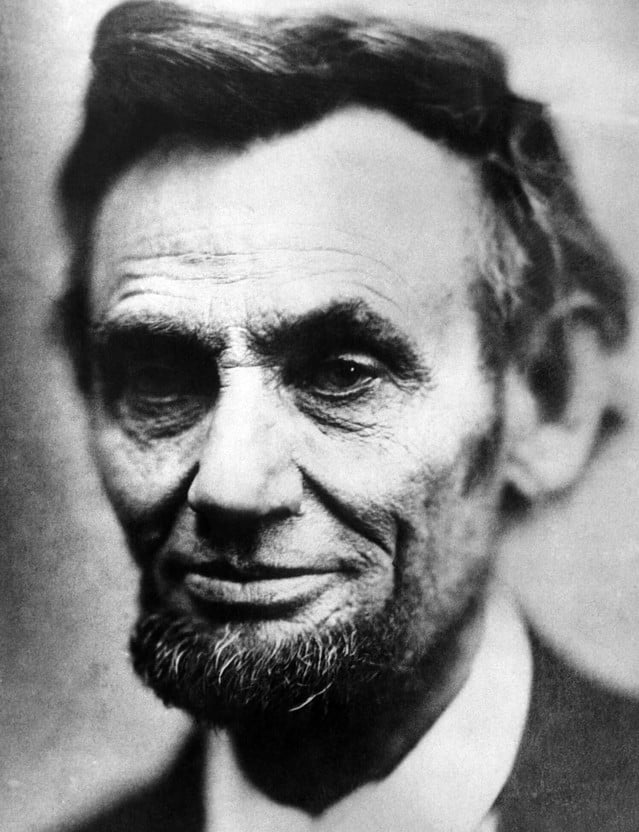 Abraham Lincoln (1809-1865), U.S. President (1861-1865), The last photograph of Lincoln. Made by Alexander Gardner, April 9, 1865.