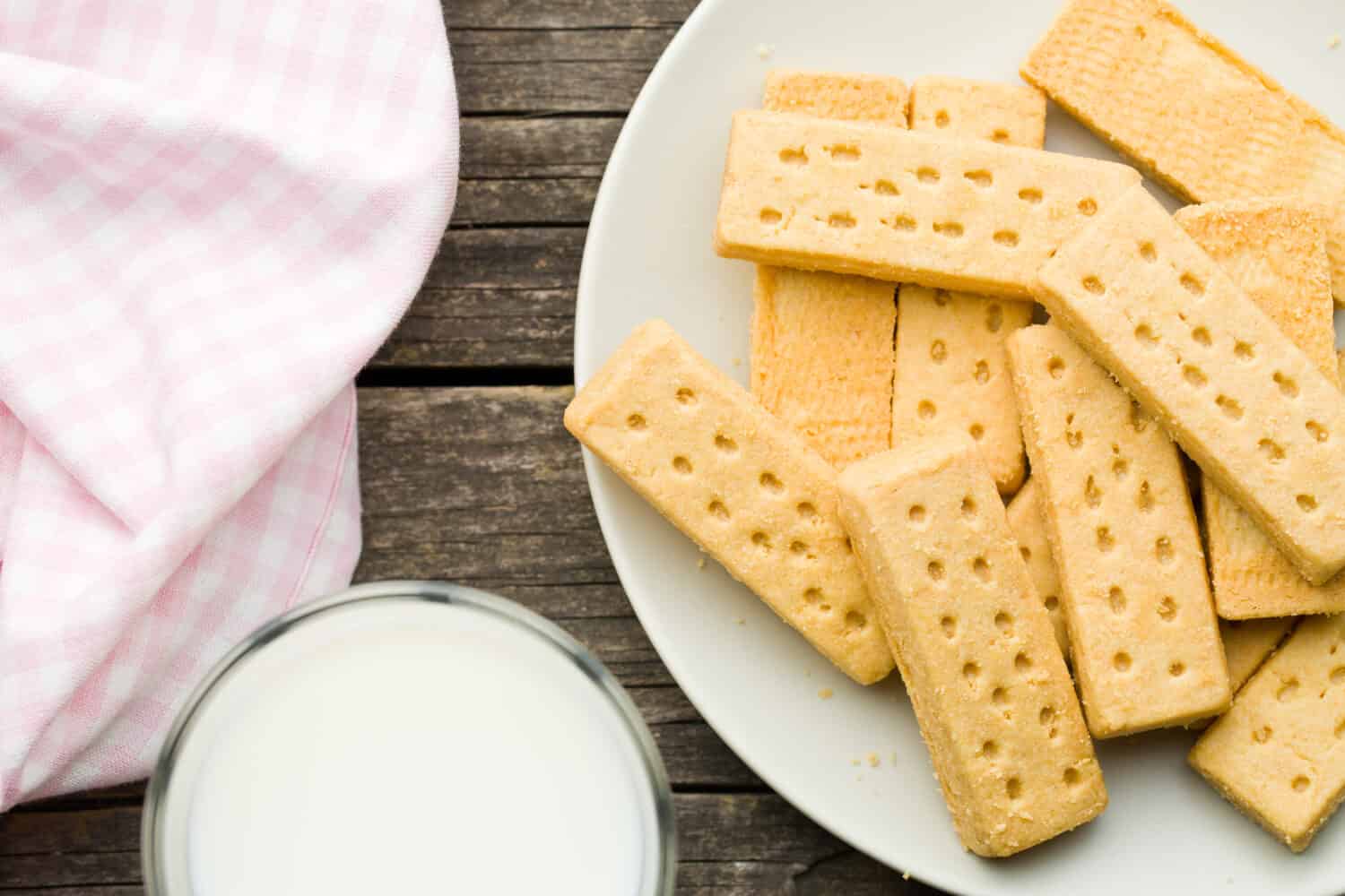 top view of shortbread fingers