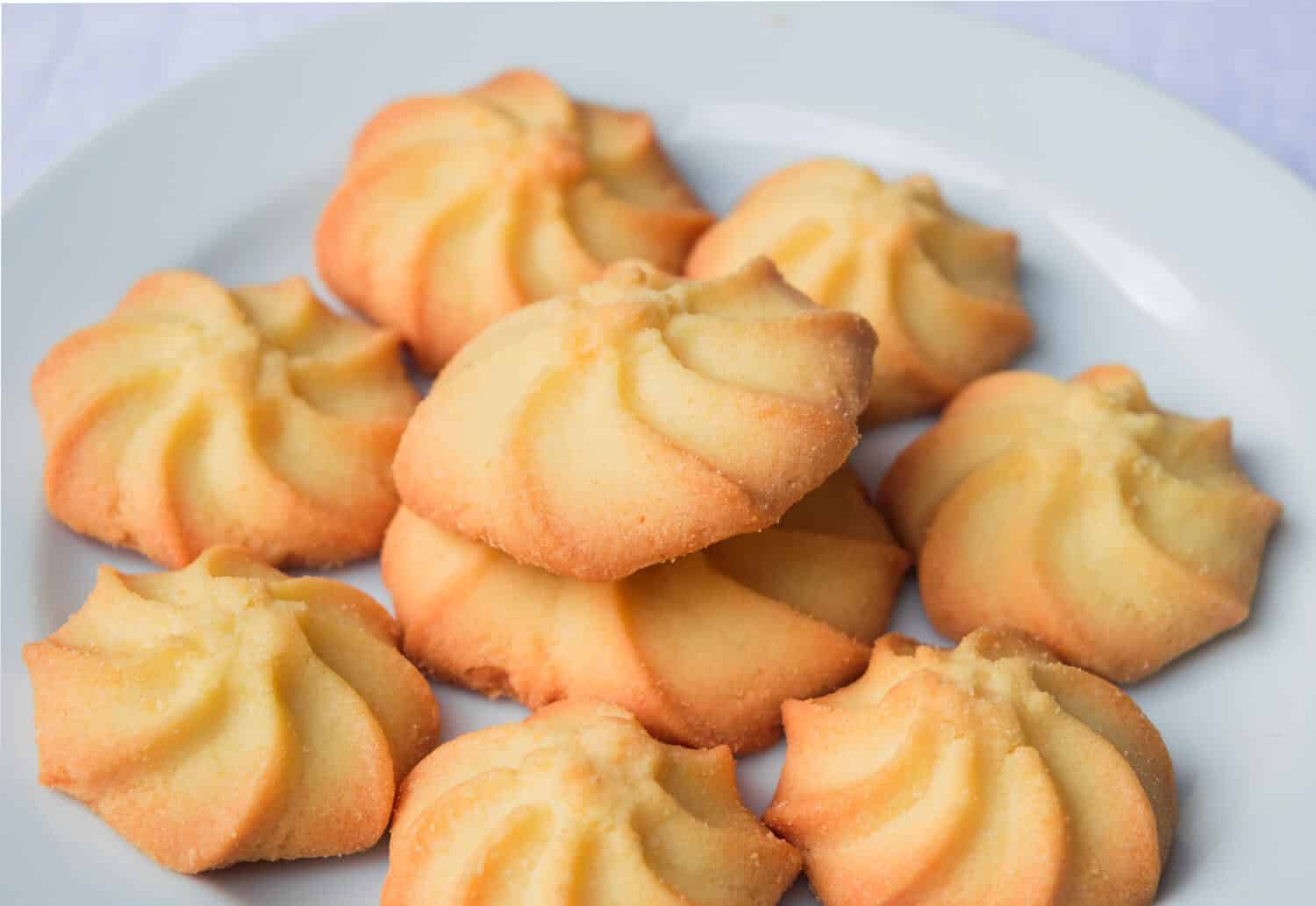 Food and cuisine. Homemade butter cookies