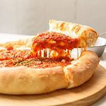 Chicago Style Deep Dish Cheese Pizza