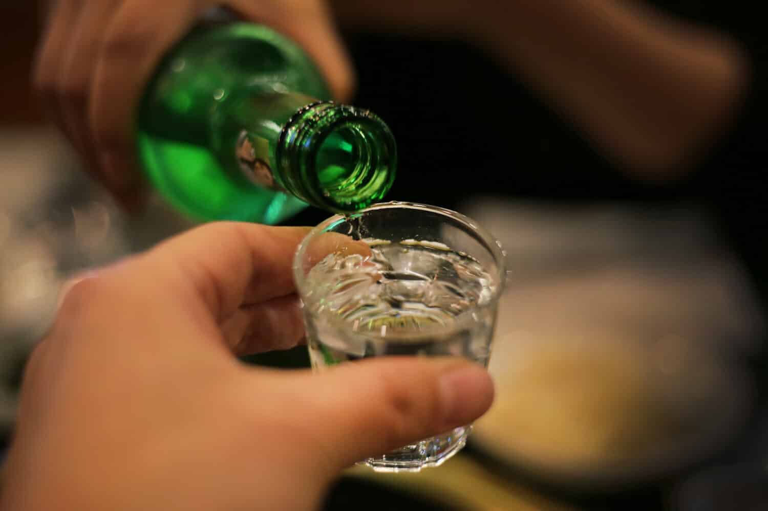 The end of the year drink soju