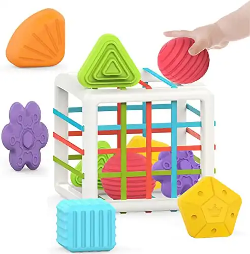 MINGKIDS Montessori Toys foy Colorful Cube