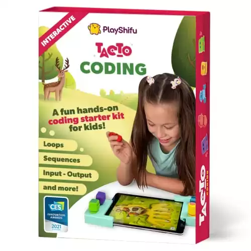 PlayShifu Interactive STEM Toys - Tacto Coding (Kit + App) | Visual Coding Games for Kids | Preschool Educational Toys | Early Programming | 4-10 Year Olds Birthday Gifts (Tablet Not Included)