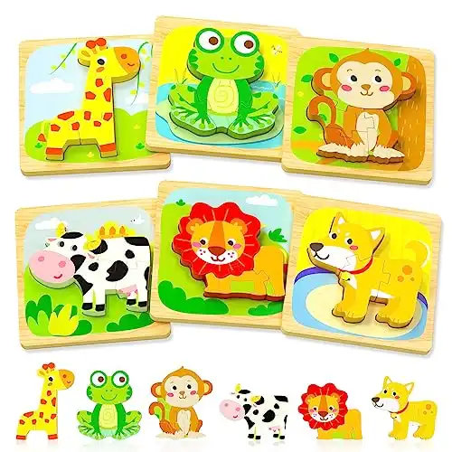 Benresive Wooden Toddler Puzzles