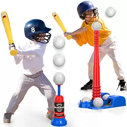 Bennol Outdoor Toys Gifts for 3 4 5 6 Year Old Boys Kids, T Ball Set Outdoor Toys for Kids Boys Ages 3-5 4-8 6-8, Outside Toys for Kids Boys Ages 3-5 4-8, Ideas 3 4 5 Year Old Boy Toys Birthday Gifts