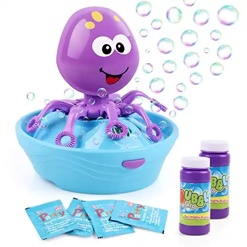 Duckura Octopus Bubble Machine for Toddlers
