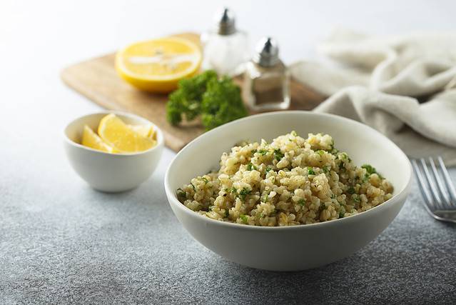 Quinoa with fresh parsley
