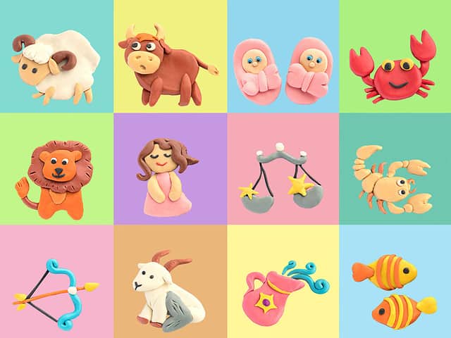 A set of cute zodiac signs