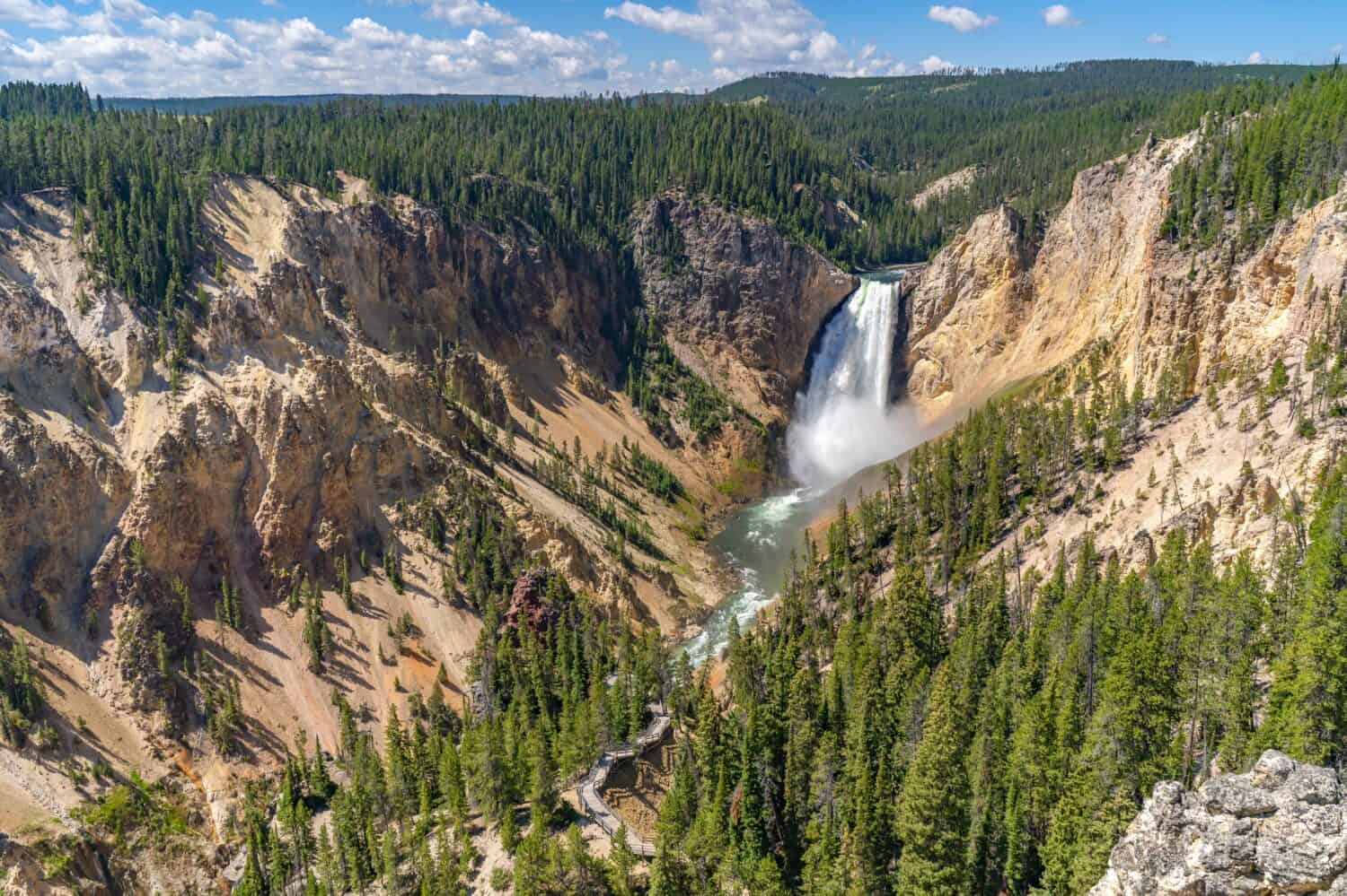 Yellowstone Lower Falls of the Grand Canyon in the Yellowstone National Park, Wyoming.