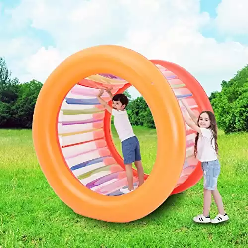Tzsmat Inflatable Giant Colorful Rolling Wheel