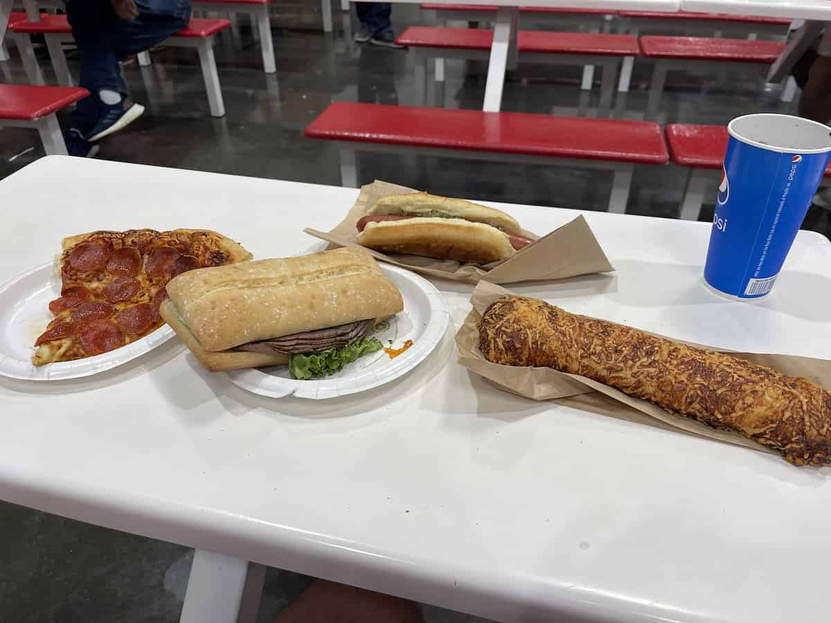 Costco Food Court Items on a Table
