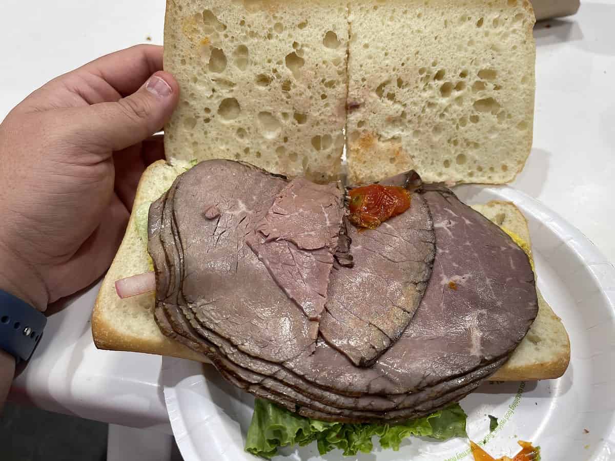 Costco Roast Beef Sandwich