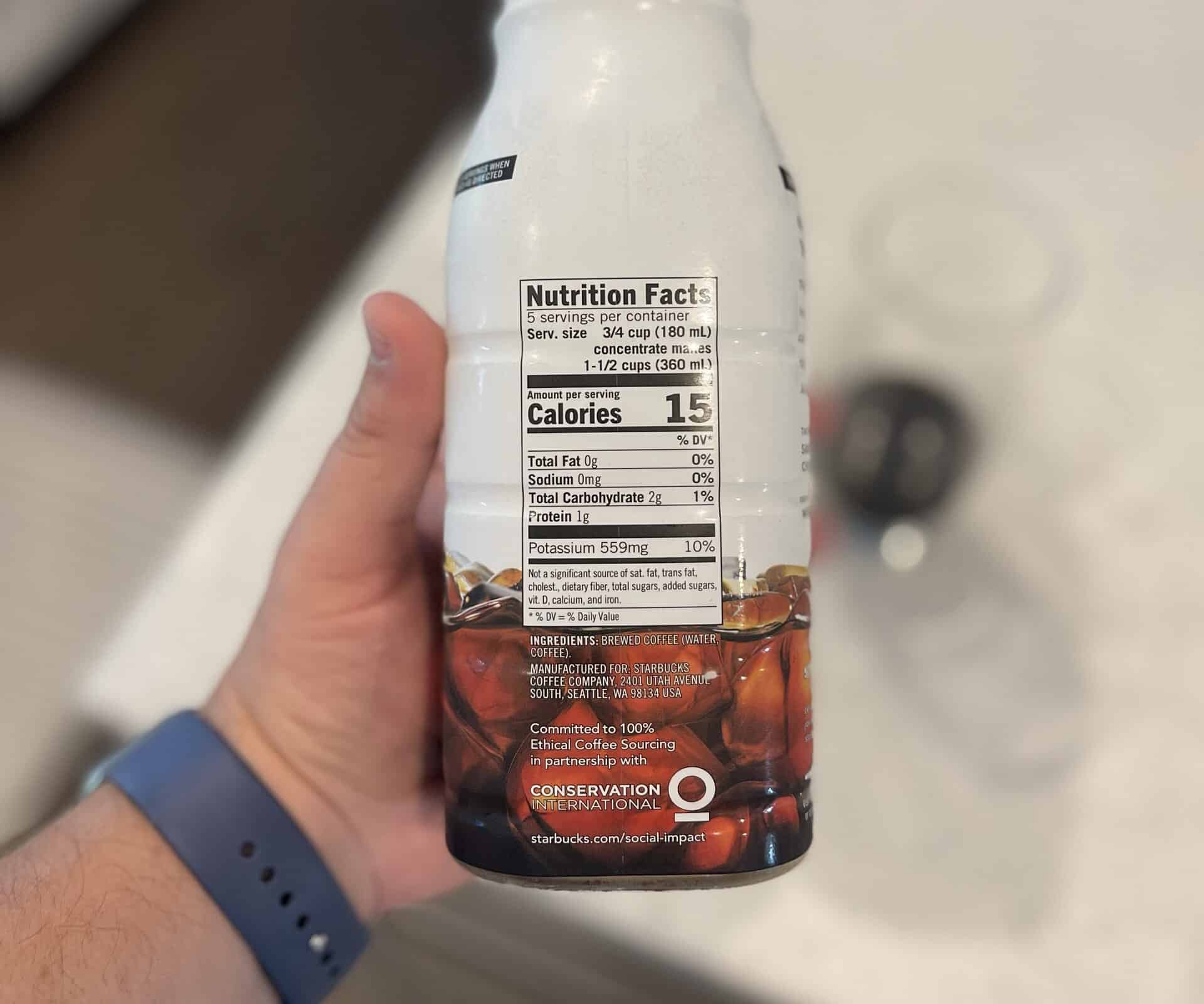Watch the Nutrition Information