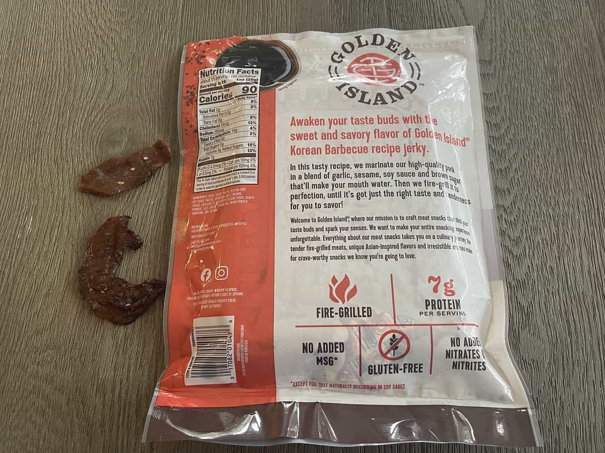 Golden Island Korean BBQ Jerky from Costco