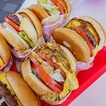 Close up shot of many In n Out burger, ate at Las Vegas, Nevada