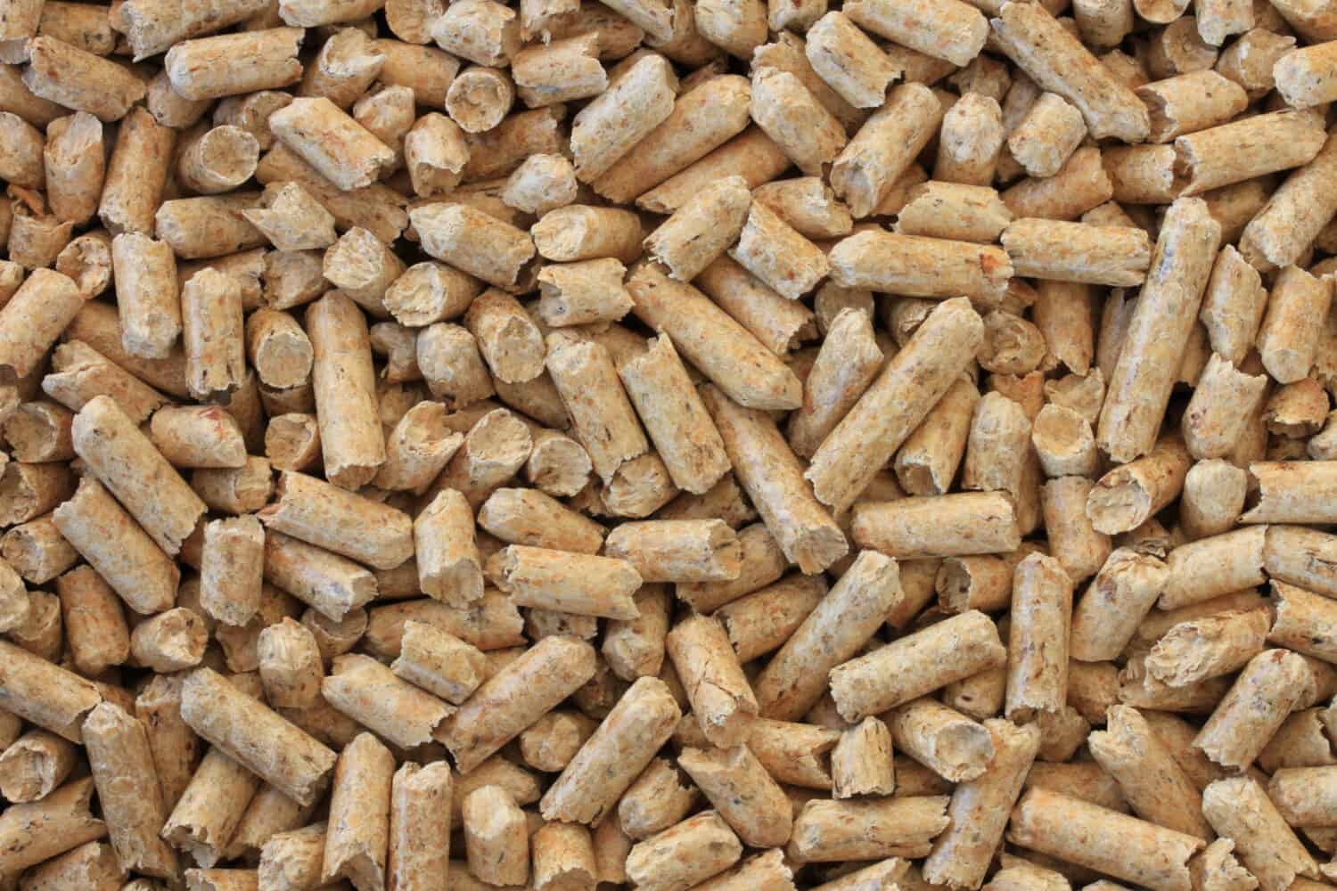 wood pellets in detail, regenerative energy