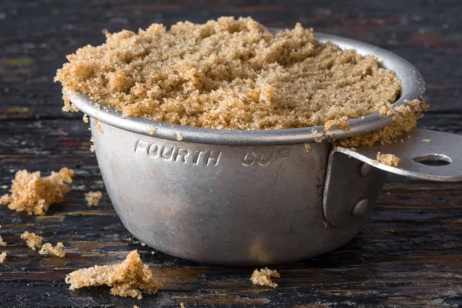 Brown Sugar in a Vintage Measuring Cup