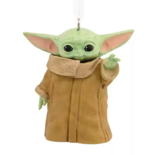 Hallmark Star Wars: The Mandalorian Baby Yoda Grogu Christmas Ornament, Resin