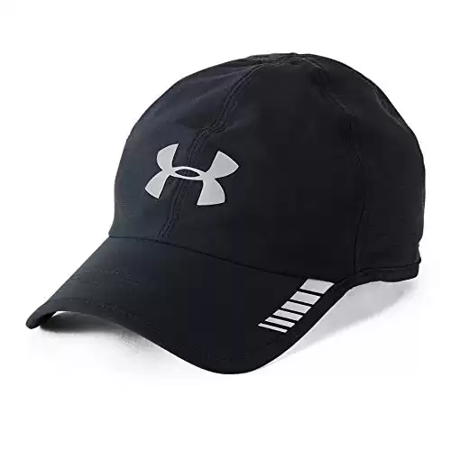 Under Armour Men's Launch ArmourVent Cap , Black (001)/Silver , One Size Fits All