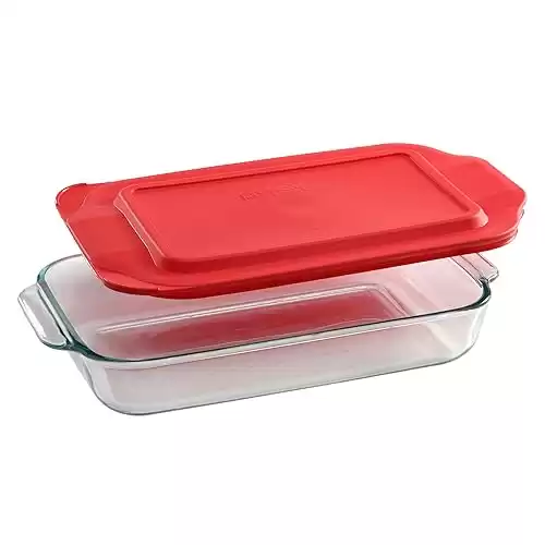 Pyrex Basics Glass Baking Dish with Lid 2-QR