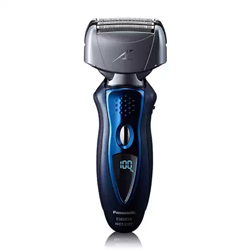 Panasonic Arc4 Electric Razor for Men with Pop-Up Beard Trimmer, 4-Blade Foil Cutting System, Flexible Pivoting Head, Hypoallergenic, Wet/Dry Electric Shaver – ES8243AA