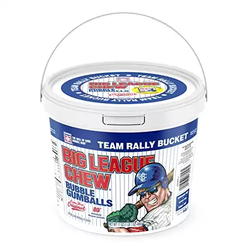 Big League Chew - Original Bubble Gum Flavor + 80pcs Individually Wrapped Gumballs + For Games, Concessions, Picnics & Parties