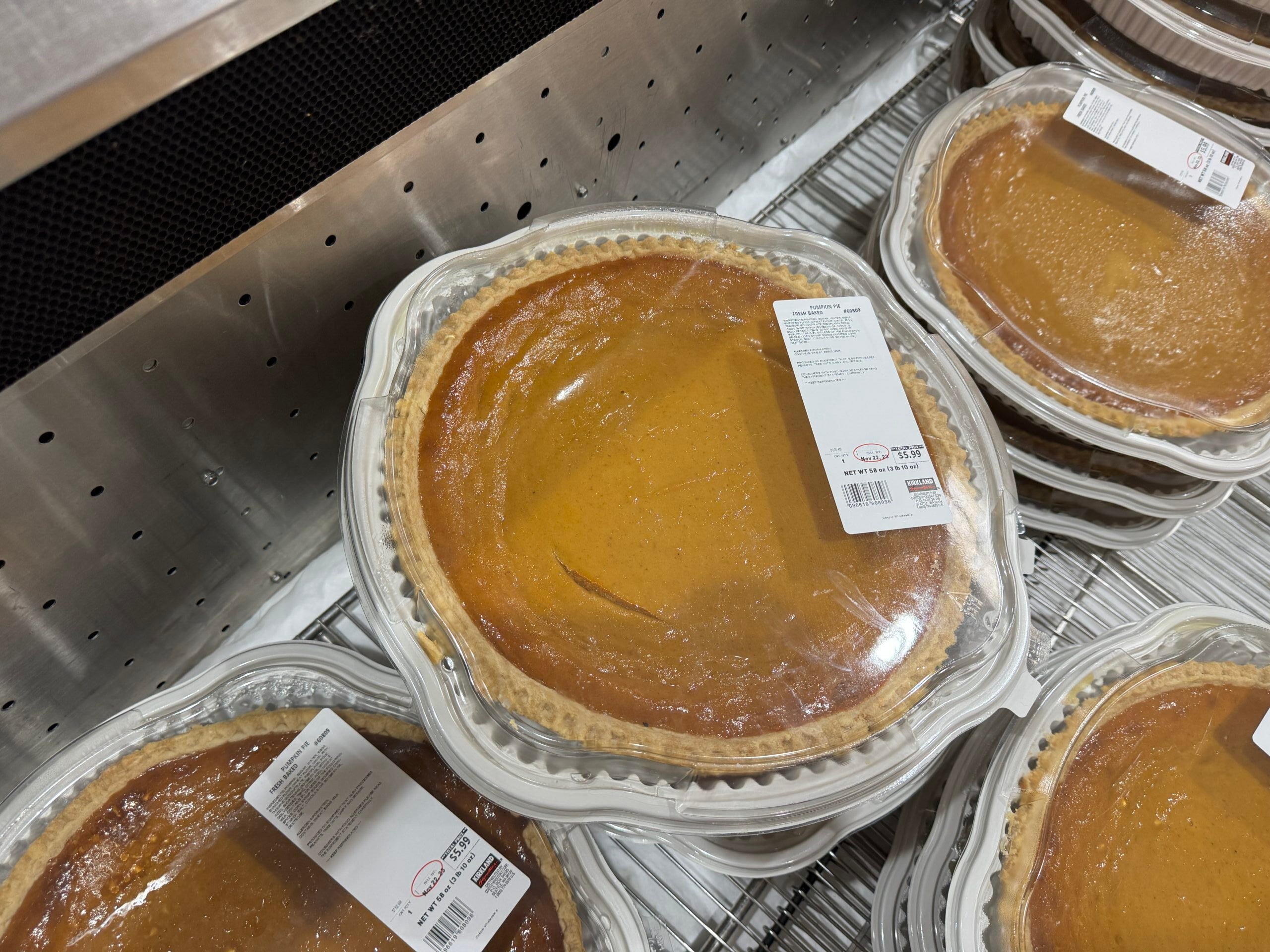 Costco Pumpkin Pie