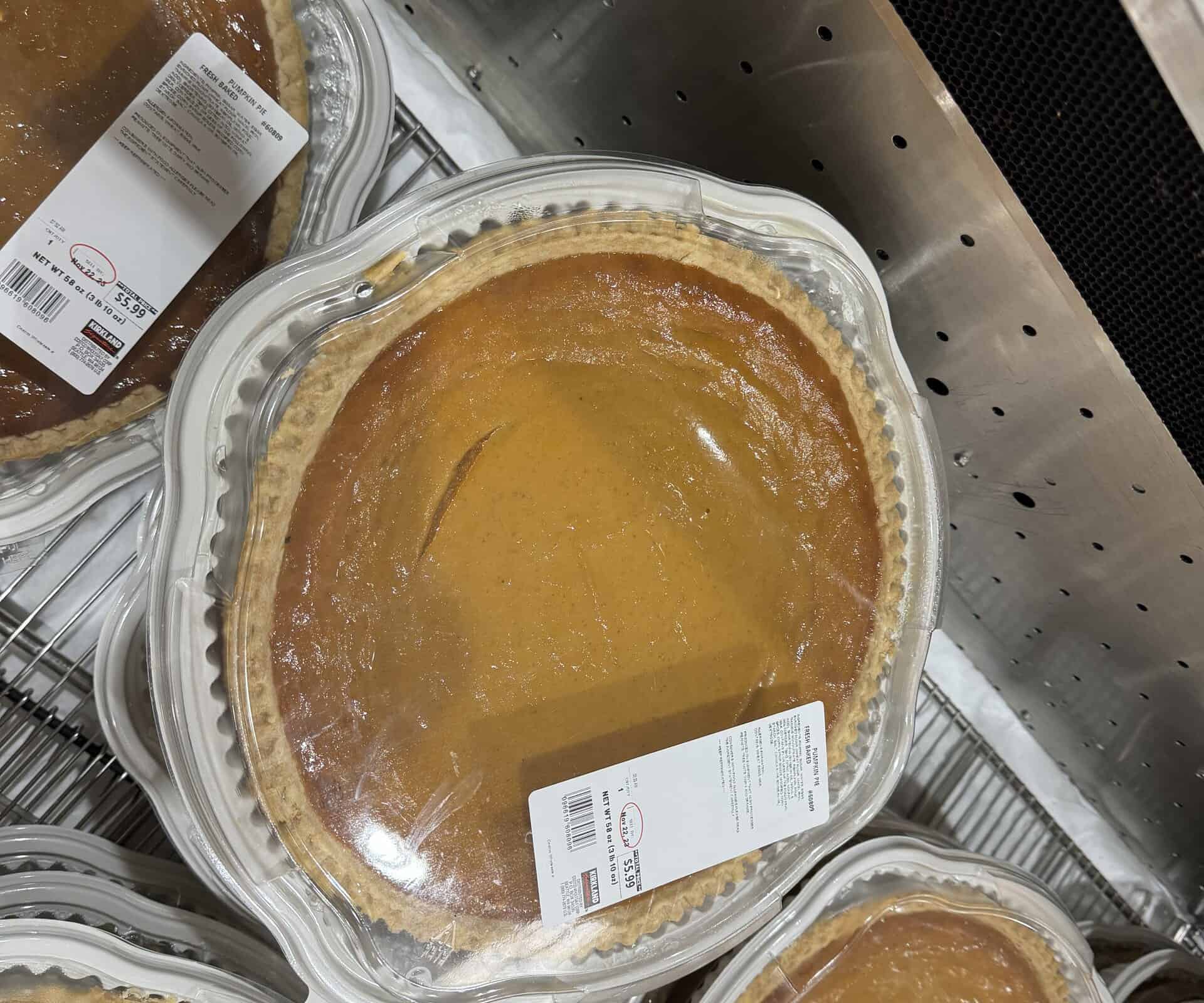 Costco Pumpkin Pie