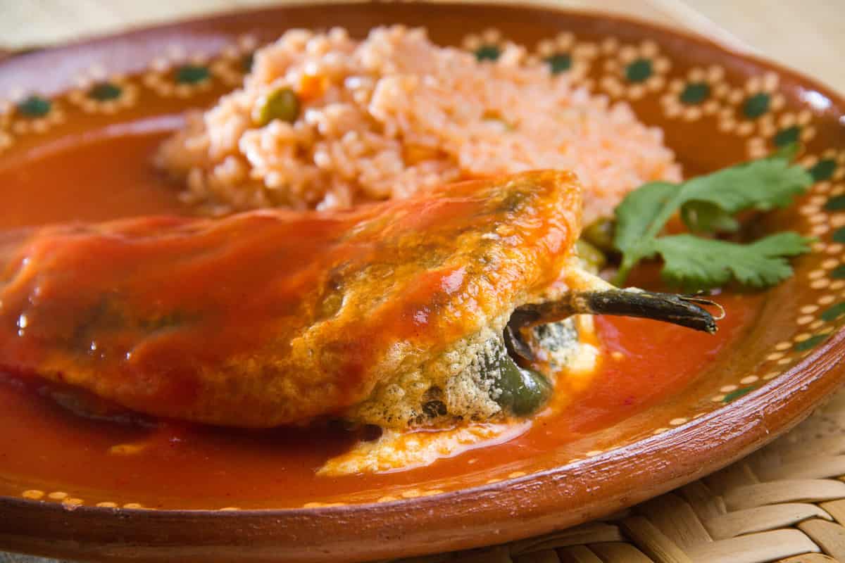 Authentic mexican chiles rellenos