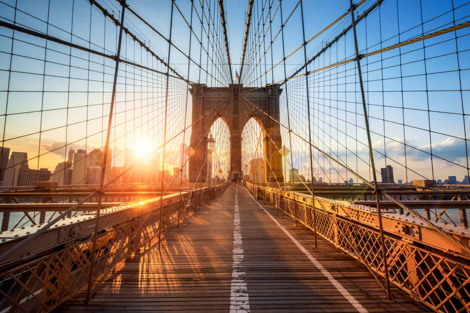 Brooklyn Bridge in New York City, USA