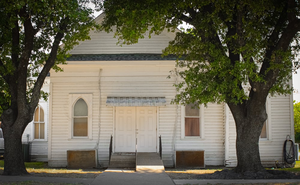 An old church in Corsicana, Texas