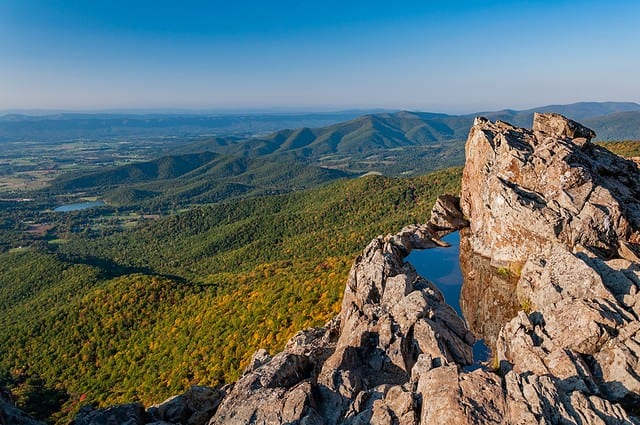 An October Day on Little Stony Man Mountain, Shenandoah National Park Virginia USA, Virginia