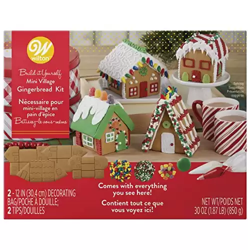 Wilton Build it Yourself Mini Village Gingerbread Decorating Kit