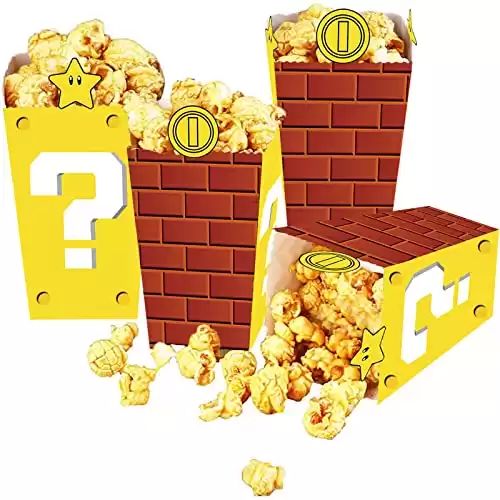 YOPENMOUNE Super Bros Video Game Popcorn Boxes