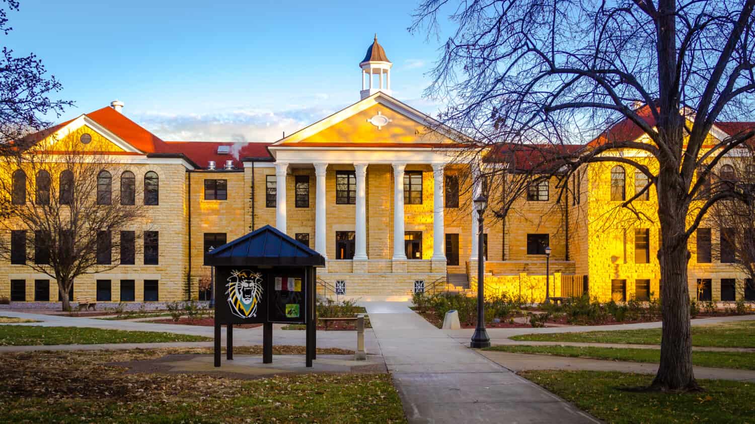 The Iconic Picken Hall on the Campus of Fort Hays State University in Kansas