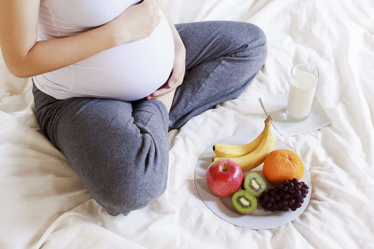 Nutritional needs during pregnancy found in milk and fruit