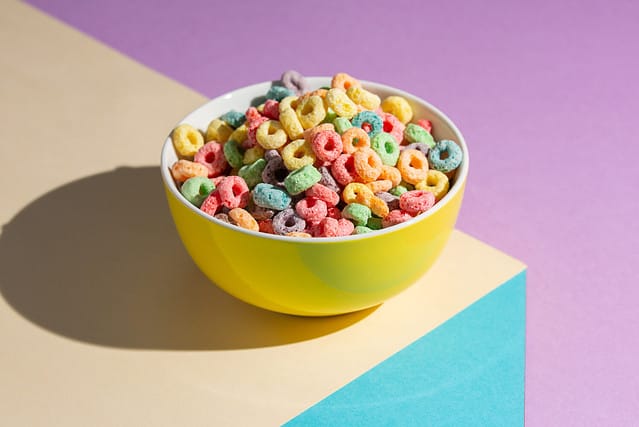 cup with cereals on a colored bucket U.S. Foods That Are Banned
