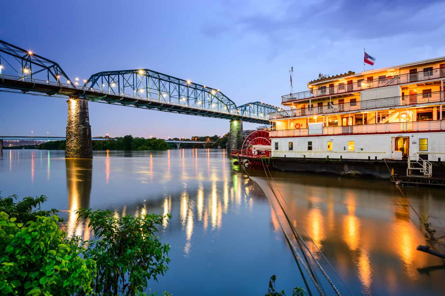 Chattanooga, Tennessee, USA riverfront.