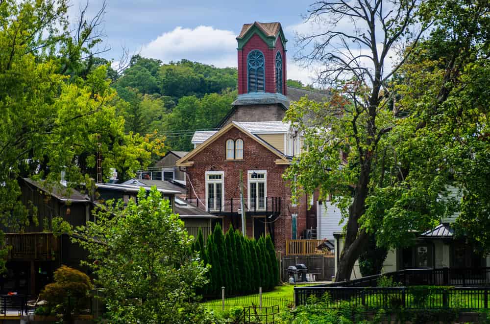 Steeple Building In Historic New Hope PA