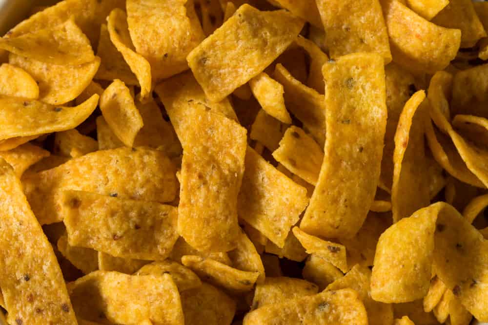 Crunchy Salt Corn Chips Ready to Eat