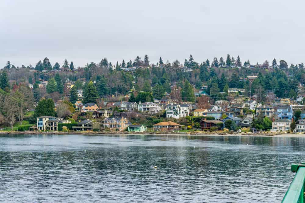 A view of home along the shore on Vashon Island in Washington State.