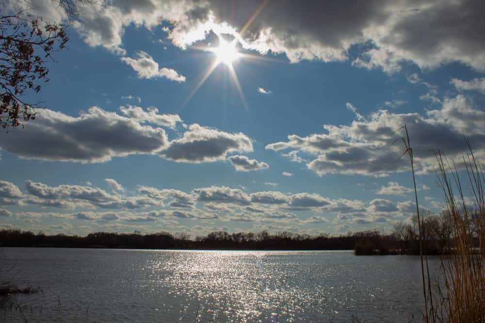 Bright Sunny Day at Millcreek Lake in Canton Texas