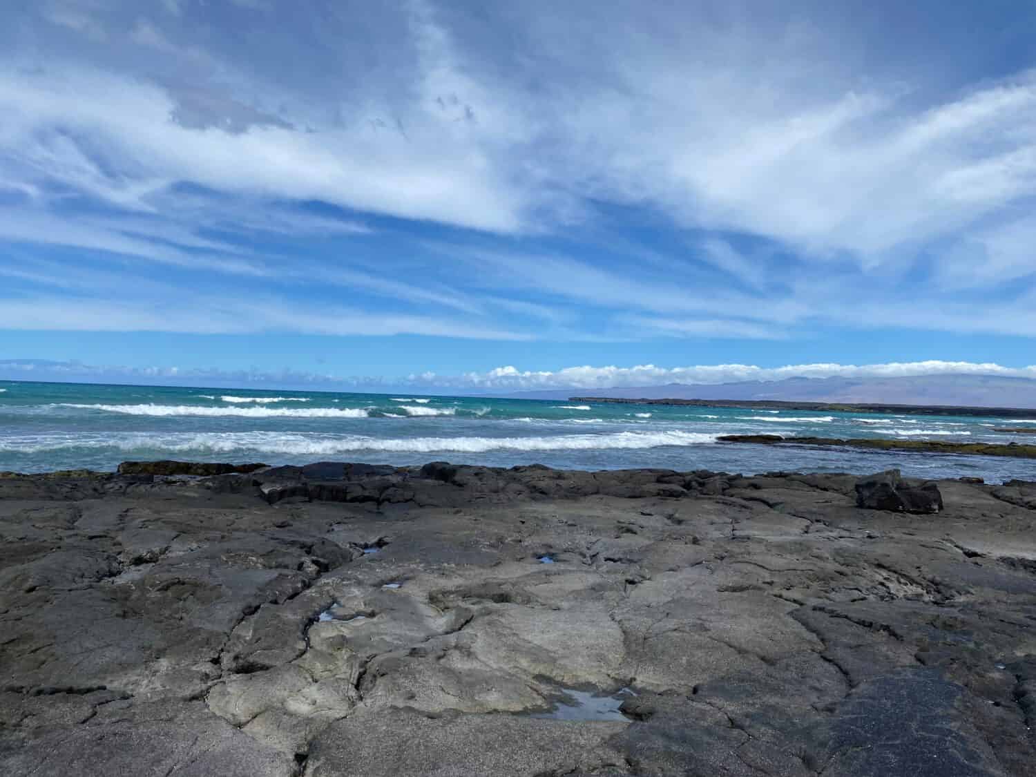 The beautiful Blacksand beaches of Hawaii specifically kilo Hawaii in the big island￼