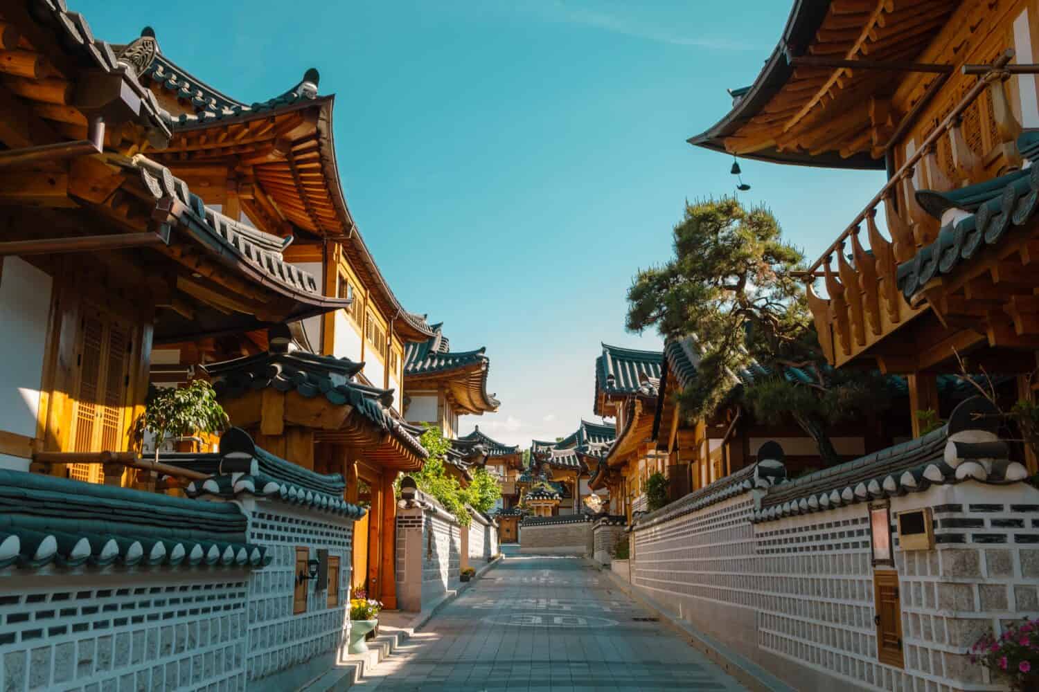 Eunpyeong Hanok Village, Korean traditional house in Seoul, Korea