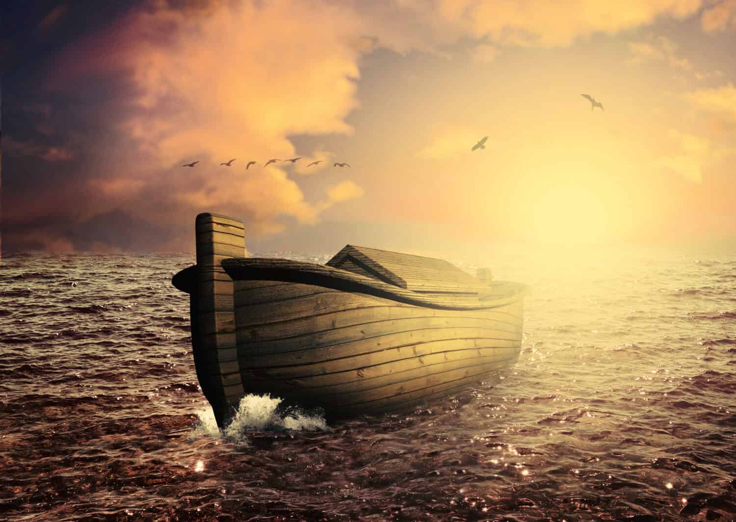 Noah's ark 3D rendering