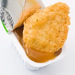 Chicken McNuggets, with ketchup